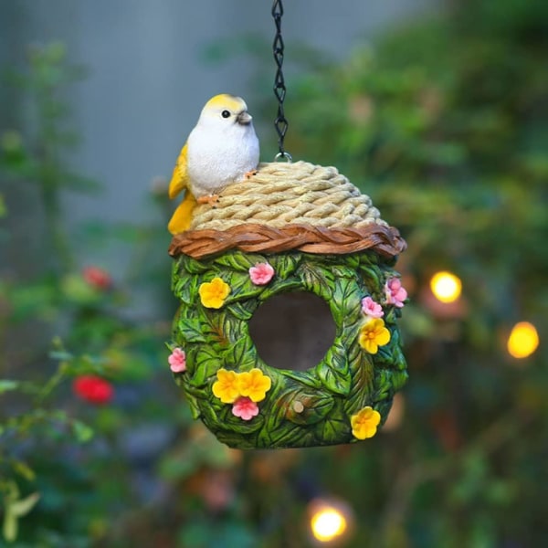 Puutarhan lintutalo, koristeellinen lintuhuoneen hartsikukka