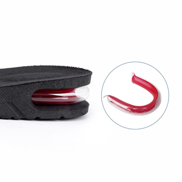 1 par osynliga innersulor för höjning, från 3 cm till 9 cm