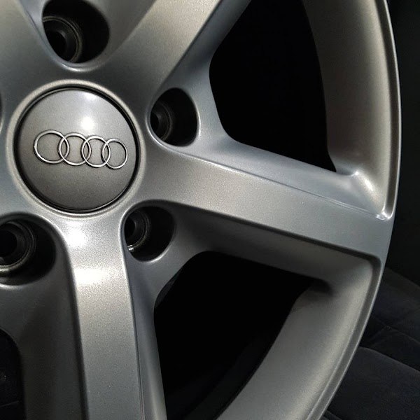 4-pak - Audi Centerkapsler / Hjulkapsel Emblem - B 58 Silver 60 mm