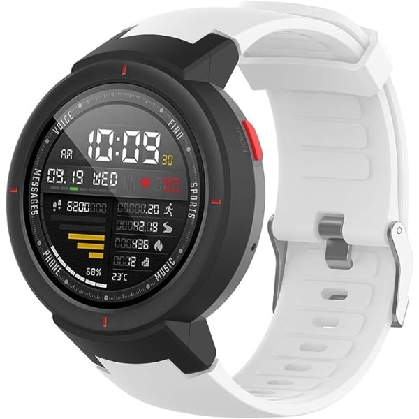 Watch kompatibel med Amazfit Verge/Verge Lite, mjukt silikon sportersättningsband (4-pack)