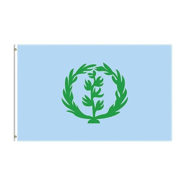 Flagshow Eritrean Historiallinen Lippu 1952-1961 90x150cm: Autenttinen Eritrean Kansallinen Lipun, Sisä- / Ulkokoristelu 90 x 150cm