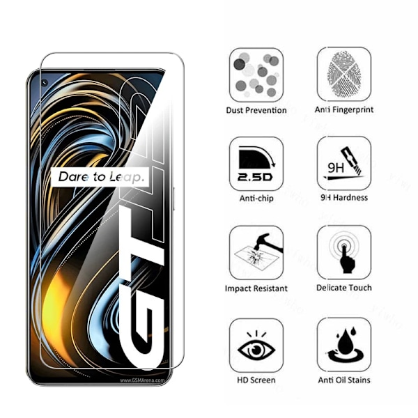 8IN1 Härdat glas för Realme GT NEO 3 Kameraskydd