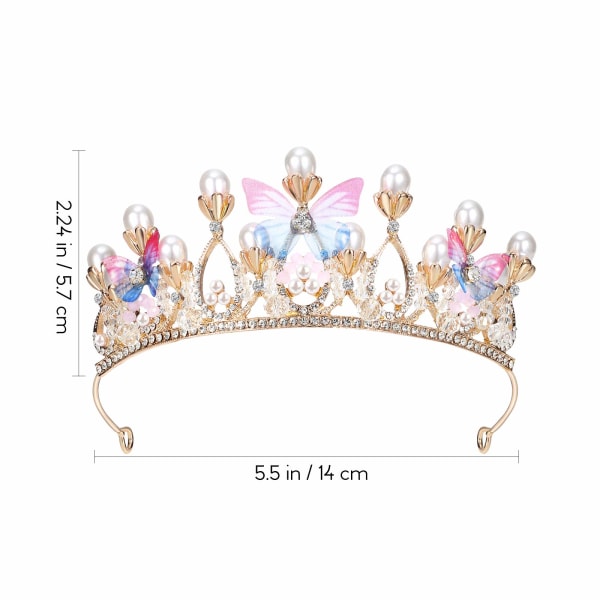 barns dag present Princess Crown Bröllop Headpieces Pearl