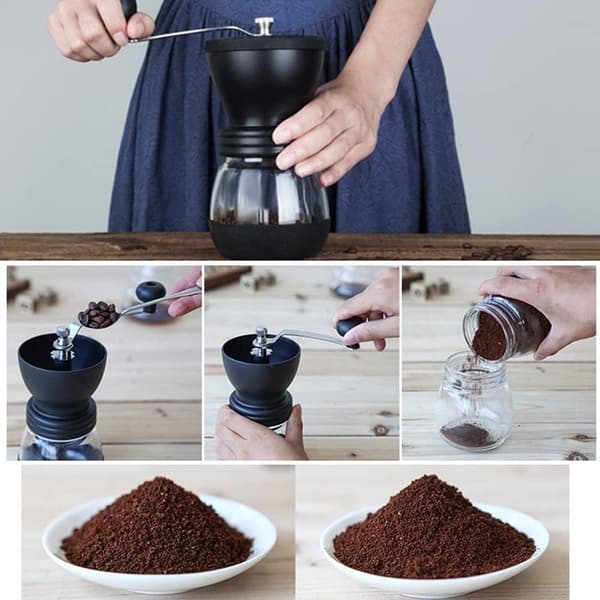 Manuell kaffekvern for espressobønner