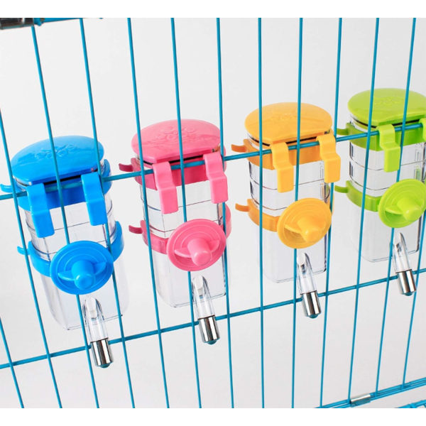 Bärbar hunddricksfontän med automatisk drricksfunktion Katt dricksfontän Hängande vattenflaska Husdjursvalp dricksflaskbur