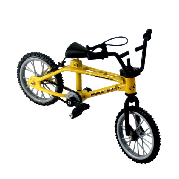 Finger BMX Mini Cykel Montering Cykelmodell Leksaker Finger Kids Bi keltainen