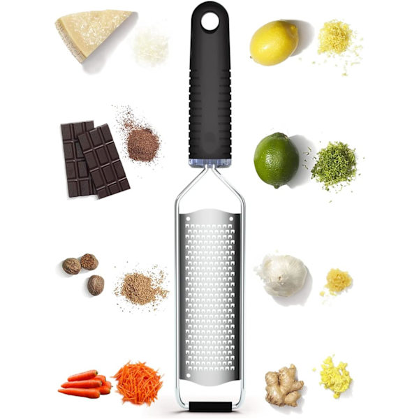 Premium Klassisk Skarp Rivejern i Rustfrit Stål, ideel til Parmesan
