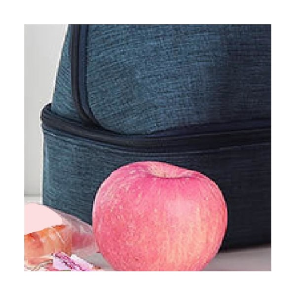 Lunsjpose isolert matboks Stoffpose for jobb, dobbel dekk lekkasjesikre lunsjkjøleposer for reiser