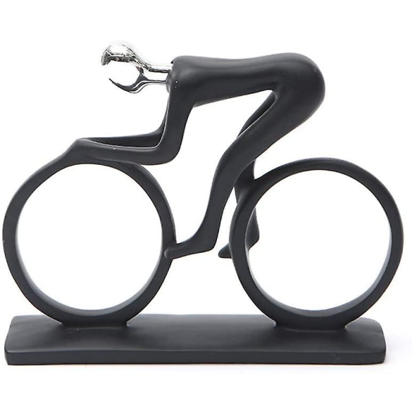 Resin cykling ornament ridende mand cykling skulptur skulptur