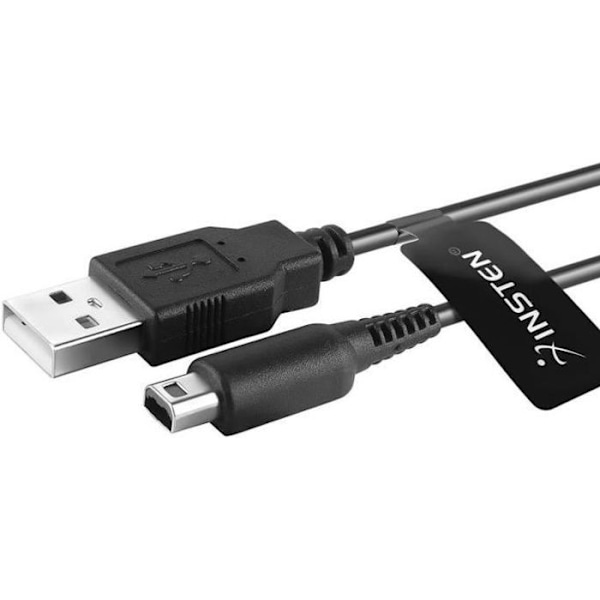 INSTEN® Opladningskabel USB-opladning til Nintendo Ny 3DS XL / Ny 3DS / 2DS / 3DS / 3DS XL / DSi / DSi XL-konsol, 1m