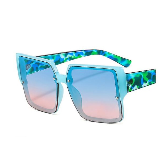 2022 nye solbriller for kvinner Mønster Farge Box Briller Hip Ho