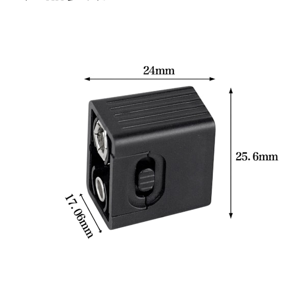 LED lommelykt 9 volt røykvarslerbatteri