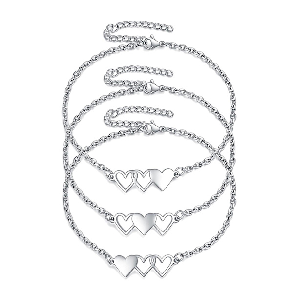 Personligt Hjerte Armbånd Bedste Ven Armbånd Til 3 Søster Armbånd Mor