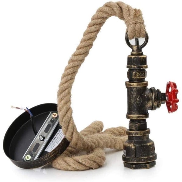 Rope Pendel Lights Vintage Hengelampe Retro Taklampe E27