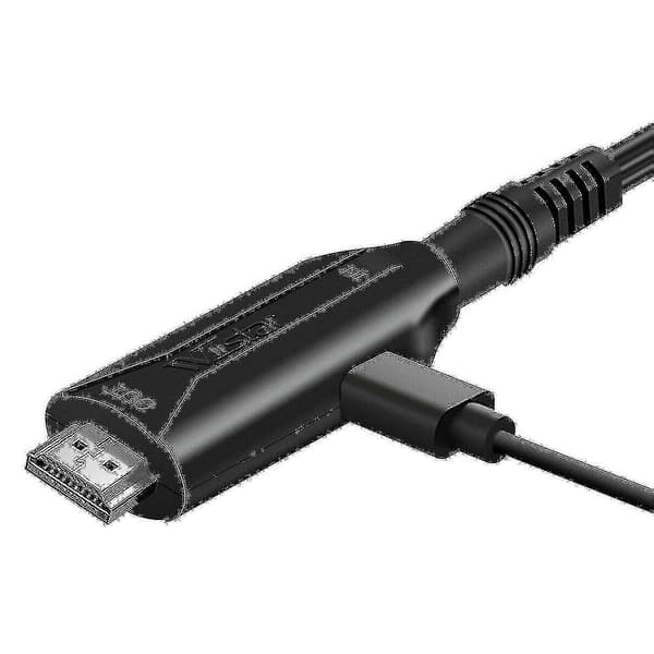 HD Wii - HDMI-sovitin ja kaapeli USB-virralla, nopea pelikaapeli
