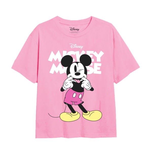 Disney Girls Mikki Hiiri Silly Face T-paita 5-6 vuotta Vaalea Pi Vaaleanpunainen 5-6 vuotta