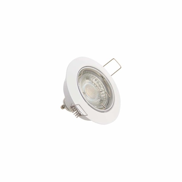 Ljus infälld taklampa - Set med 5 infällda spotlights GU10 LED-lampor ingår - Neutral vit 50 W