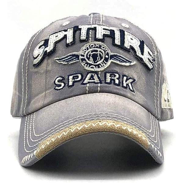 Vintage keps män Spark Letters Kep Snapback Hip Hop Flat
