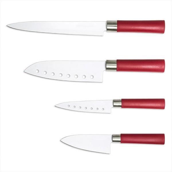 Rostfritt knivset med keramisk belægning (set om 4) - Kök