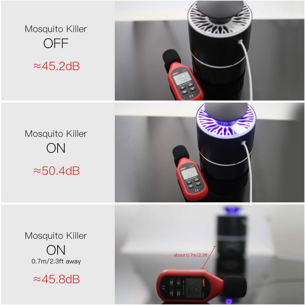 Photocatalyst Mosquito Killing Lamp Myggdödande artefakt Hushållsmyggdödande lampa (svart)