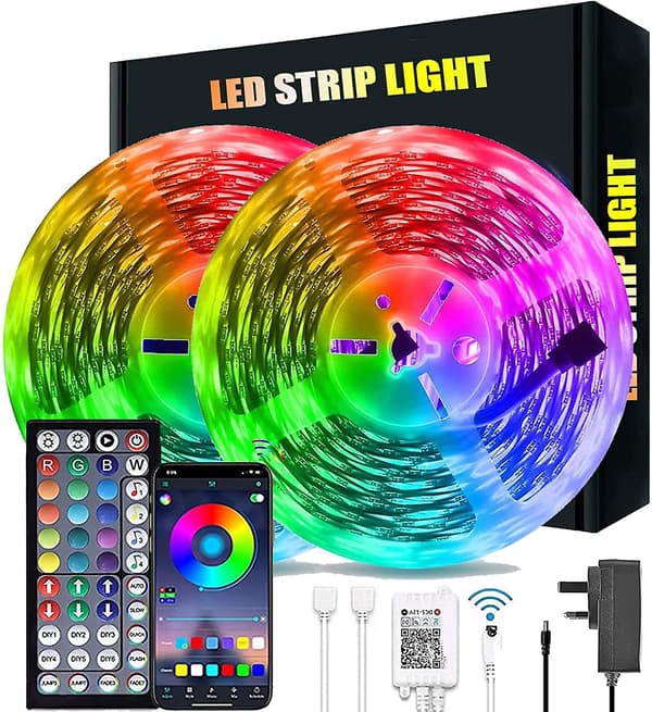 20m LED-lys Bluetooth RGB-lys LED-tapelys-XF19-