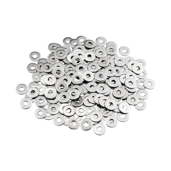 Metal washers M4, flat washers 100 pieces, stainless washer M4 X 12mm, washer in 304 stainless steel Din9021 / Iso7093