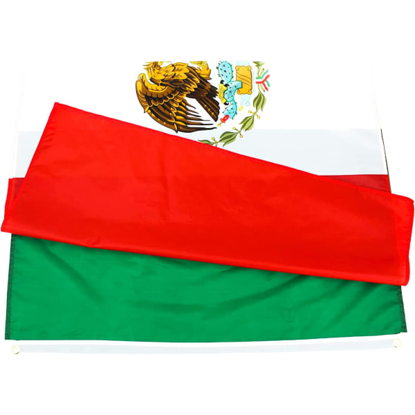 2 st Mexiko flagga 3x5 fot 2022 World Cup dekorationer