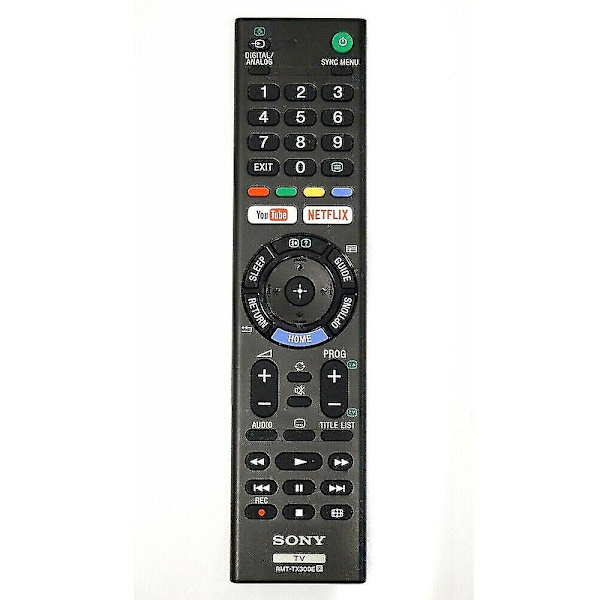 Rmt-tx300e Fjernkontroll for Sony TV Rmttx300e Youtube Netflix