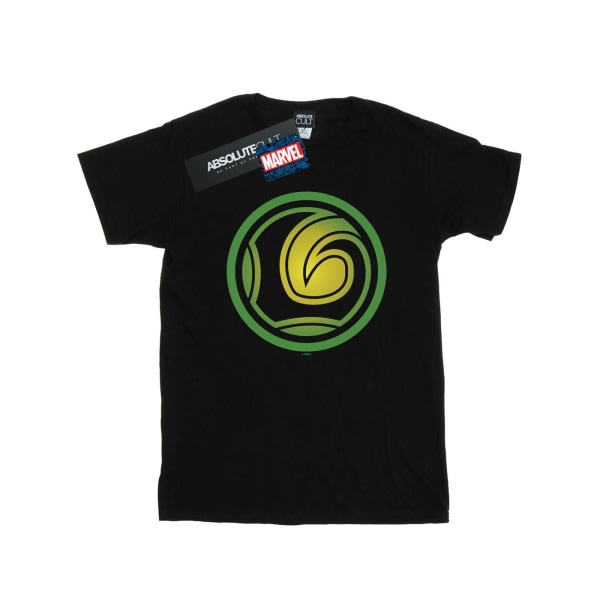 Marvel Damer/Damer Loki Symbol Kæreste T-shirt bomuld 5XL B Sort 5XL