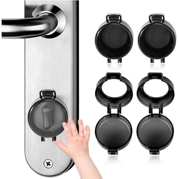 4-pack Dödrigel Barnsäkerhetslås, Barnsäkert Dödrigelskydd, Dörrsäkerhetslås för Barn, Barnsäkert Dörrlås-FF-