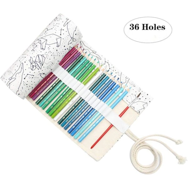 Canvas Pen Roll Pencil Wrap Roll up Holder Case