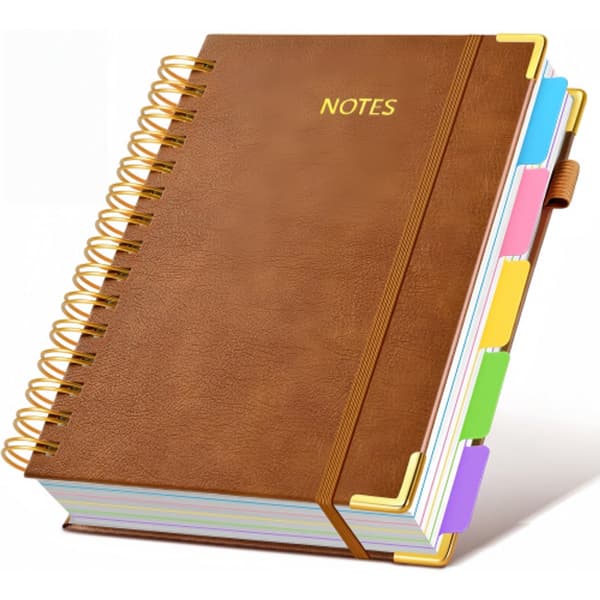 Notesbog Planner 2026 Hardcover B5 Spiral Læder 300 Sider til Arbejde Skole Kvinder Pink
