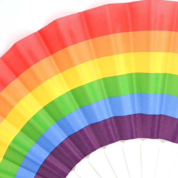 6 kpl Rainbow Fans Pride-viuhkat, sateenkaarijuhlakoristeluvihkimet naisille/miehille