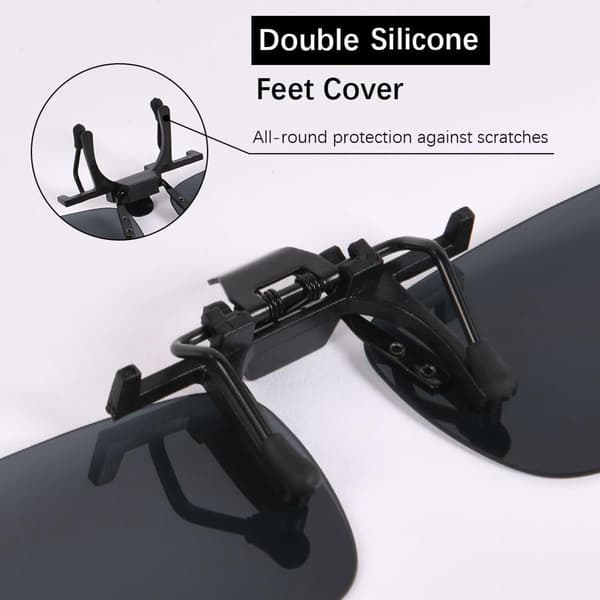 Clip-On Solglasögon 2-pack Polariserade Uppfällbara Över Glasögon Nattkörning