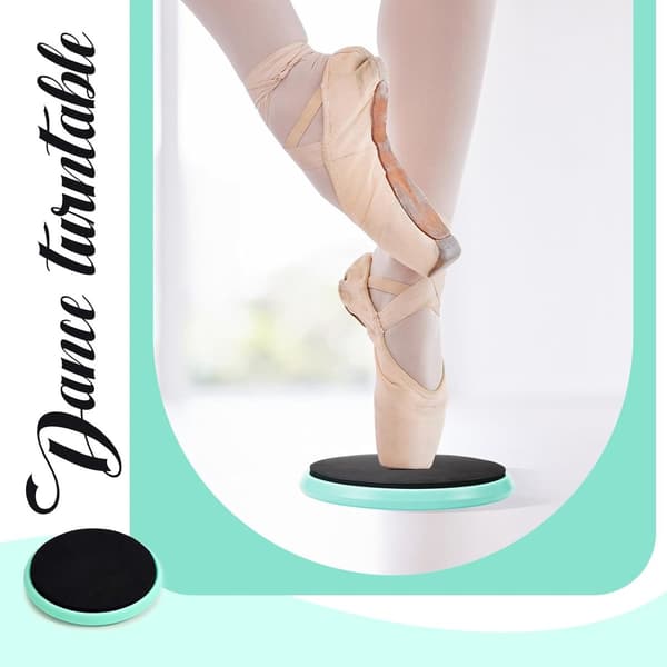 Spinnebræt Sæt 2 Stykker Bærbar Balancetræning til Skøjteløb Ballet Gymnastik