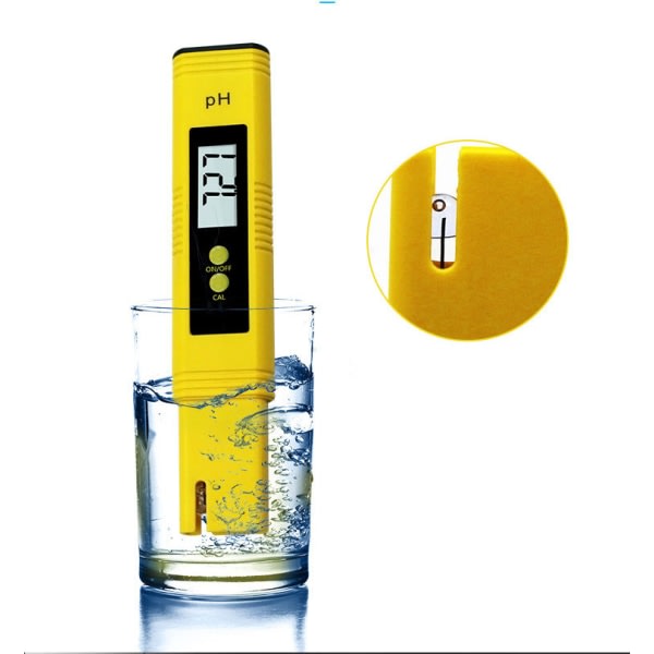 PH-testikynä PH-näyttö vedenlaadun ilmaisin, taustavalo keltainen