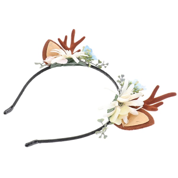 1. juletrompet diadem jenter barn blomsterhår mote diadem fest hodeplagg (mønster 3) (størrelse 1, som vist på bildet)