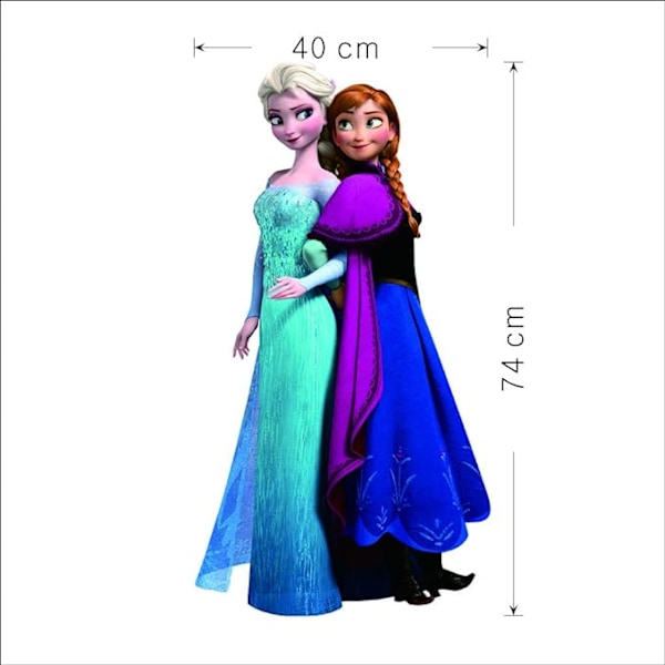 Frozen Disney Väggdekaler Frozen Vardagsrum Avtagbara Elsa Väggdekaler