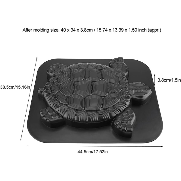 Sköldpadda Form Plastbelægning Medium Betongformar Forme