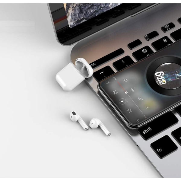 Trådløse hörsnäckor, Bluetooth5.0 hørelurar Touch Control Stereolyd Bluetooth-hørlurar med mikrofon