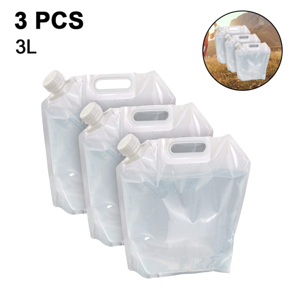 Sammenklappelig vandbeholder, BPA-fri plastvandbærer, sammenklappelig vandpose til udendørs brug, sport, camping, ridning, bjergbestigning