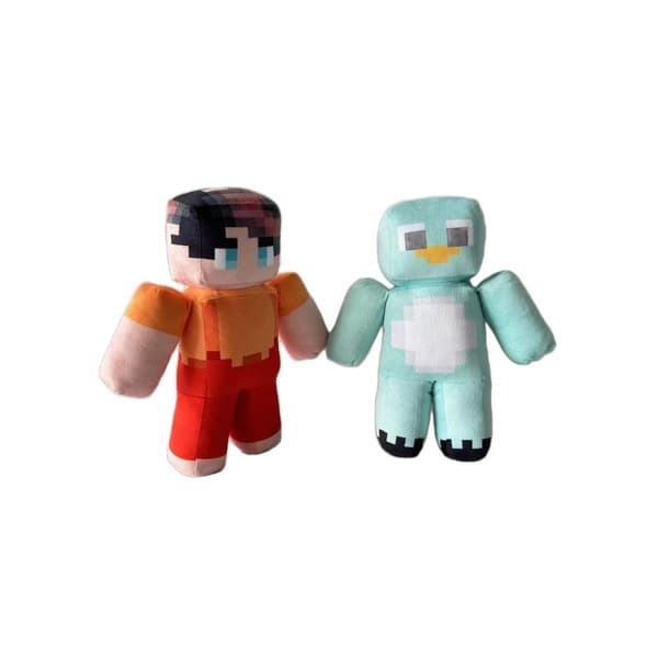 Milo och Chip Plyschleksaker - Spel Merchandise Orange Printed Cube Man 25cm