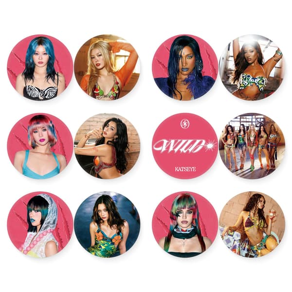 KATSEYE WILD Metalmærke Pin, Rund K-Pop Broche til Tasker, Lara Medlemsdesign Daniela