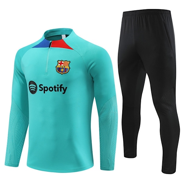Sesong 2324 Barcelona Royal M Arsenal langermet halv treningsdress voksen fotballag uniform treningsdress langermet dress Hu Lanser-2-Xin Hu Lanse-2 Hu Lanse-2 16