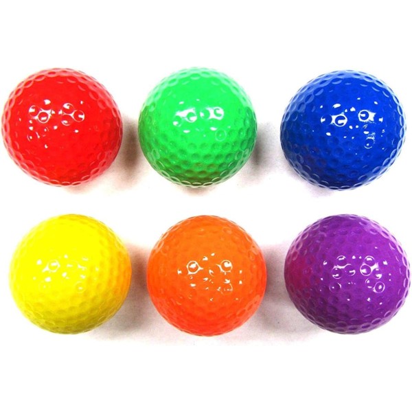 Blandade färgade golfbollar, driving range golfbollar, golfträning