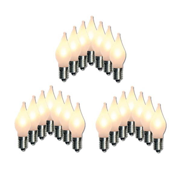 21 stk. LED-lamper til Adventslysestage, Elbesparende E10 Uni 10-55V