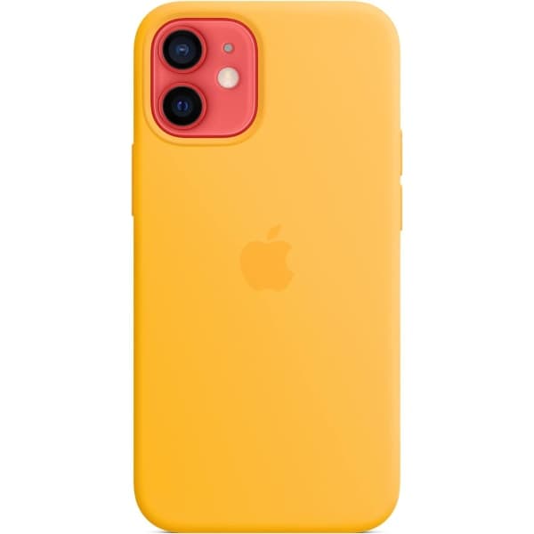IC Apple Silikonikuori MagSafella (iPhone 12 minille) Auringonkukankeltainen-FF-