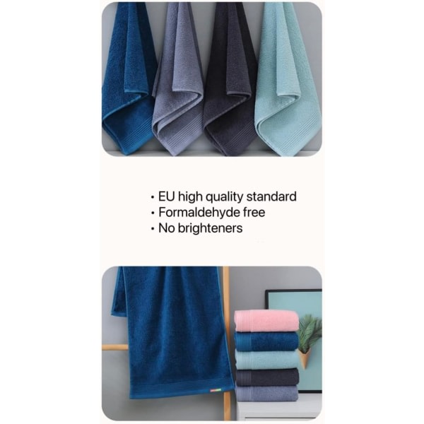 Håndklæder og bomuld af høj kvalitet, blød, absorberende farvet håndduk, passende til badeværelser, fitnessrum og hoteller