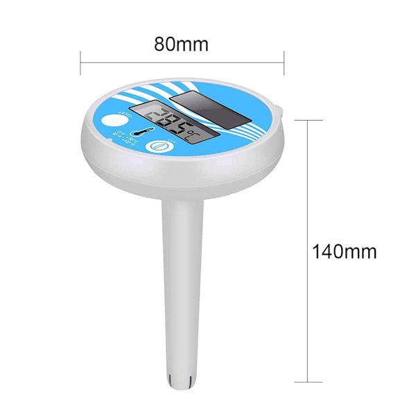 Flydende Digital Pooltermometer Simbassängtermometer