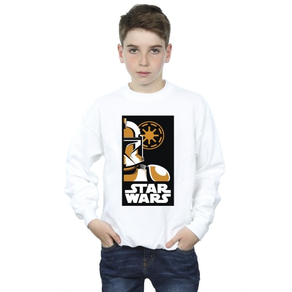 Star Wars Boys Stormtrooper konstaffischskjorta 12-13 år W Vit 12-13 år
